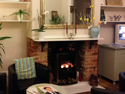 log fires